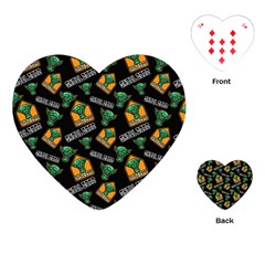 Halloween Ghoul Zone Icreate Playing Cards (Heart) 