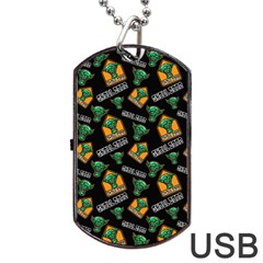 Halloween Ghoul Zone Icreate Dog Tag Usb Flash (one Side) by iCreate