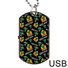 Halloween Ghoul Zone Icreate Dog Tag Usb Flash (two Sides)