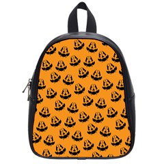 Halloween Jackolantern Pumpkins Icreate School Bag (small) by iCreate