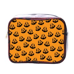 Halloween Jackolantern Pumpkins Icreate Mini Toiletries Bags by iCreate