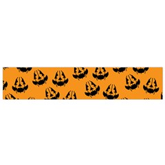 Halloween Jackolantern Pumpkins Icreate Flano Scarf (small) by iCreate