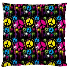 Peace Drips Icreate Standard Flano Cushion Case (two Sides) by iCreate