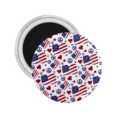 Peace Love America Icreate 2 25  Magnets by iCreate