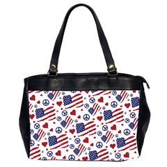 Peace Love America Icreate Office Handbags (2 Sides)  by iCreate