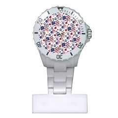 Peace Love America Icreate Plastic Nurses Watch