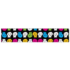 Pattern Painted Skulls Icreate Flano Scarf (small) by iCreate