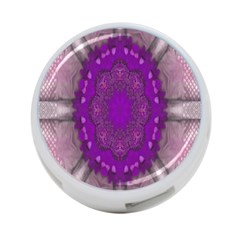 Fantasy-flowers In Harmony  In Lilac 4-port Usb Hub (one Side) by pepitasart