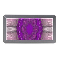 Fantasy-flowers In Harmony  In Lilac Memory Card Reader (mini) by pepitasart