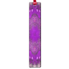 Fantasy-flowers In Harmony  In Lilac Large Book Marks by pepitasart