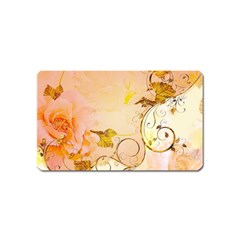 Wonderful Floral Design In Soft Colors Magnet (name Card) by FantasyWorld7