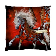 Awesome Steampunk Horse With Wings Standard Cushion Case (one Side) by FantasyWorld7
