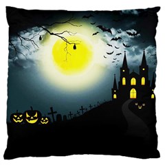 Halloween Landscape Standard Flano Cushion Case (one Side) by Valentinaart