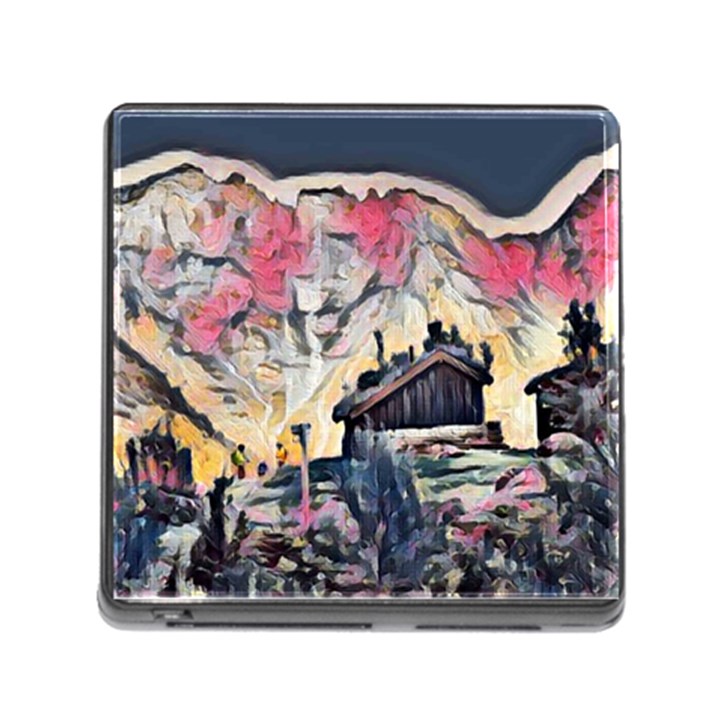 Modern abstract painting Memory Card Reader (Square)