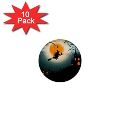 Halloween landscape 1  Mini Buttons (10 pack) 