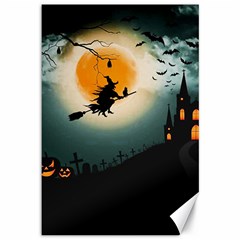 Halloween landscape Canvas 12  x 18  