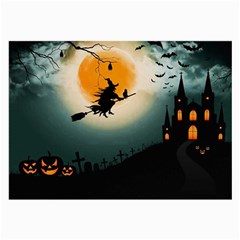 Halloween landscape Large Glasses Cloth