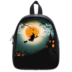 Halloween landscape School Bag (Small)