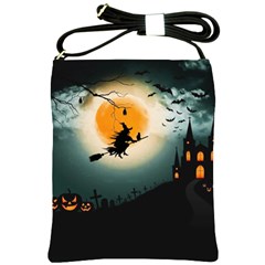 Halloween landscape Shoulder Sling Bags