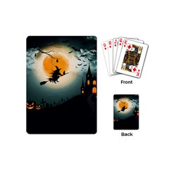 Halloween landscape Playing Cards (Mini) 