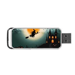 Halloween Landscape Portable Usb Flash (one Side) by Valentinaart