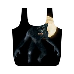 Werewolf Full Print Recycle Bags (m)  by Valentinaart