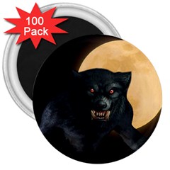 Werewolf 3  Magnets (100 Pack) by Valentinaart