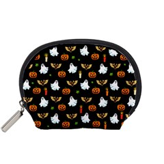 Halloween Pattern Accessory Pouches (small)  by Valentinaart