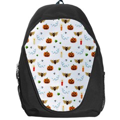 Halloween Pattern Backpack Bag by Valentinaart