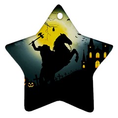 Headless Horseman Star Ornament (two Sides) by Valentinaart