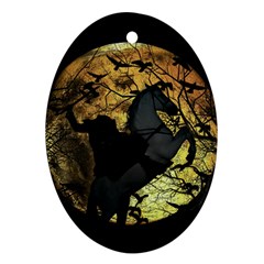 Headless Horseman Oval Ornament (two Sides) by Valentinaart