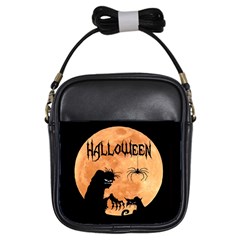Halloween Girls Sling Bags by Valentinaart