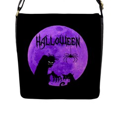 Halloween Flap Messenger Bag (l)  by Valentinaart