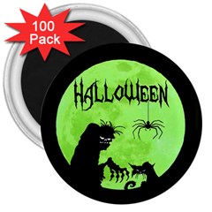 Halloween 3  Magnets (100 Pack) by Valentinaart