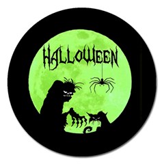 Halloween Magnet 5  (round) by Valentinaart