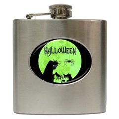 Halloween Hip Flask (6 Oz) by Valentinaart