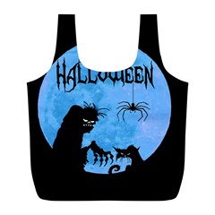 Halloween Full Print Recycle Bags (l)  by Valentinaart