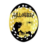 Halloween Ornament (Oval Filigree) Front