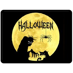 Halloween Double Sided Fleece Blanket (large)  by Valentinaart