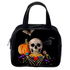 Halloween Candy Keeper Classic Handbags (one Side) by Valentinaart