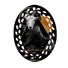 Spiritual Goat Ornament (oval Filigree)