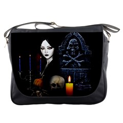 Vampires Night  Messenger Bags by Valentinaart