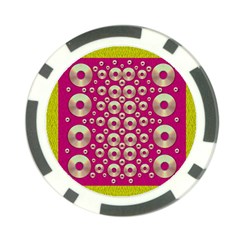 Going Gold Or Metal On Fern Pop Art Poker Chip Card Guard