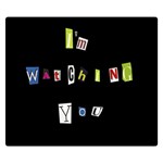 I am watching you Double Sided Flano Blanket (Small)  50 x40  Blanket Back