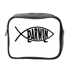 Darwin Fish Mini Toiletries Bag 2-side by Valentinaart