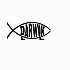 Darwin Fish Small Garden Flag (two Sides)