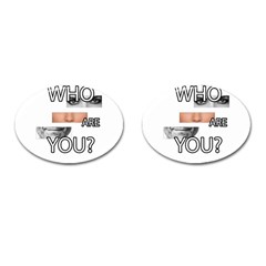 Who Are You Cufflinks (oval) by Valentinaart