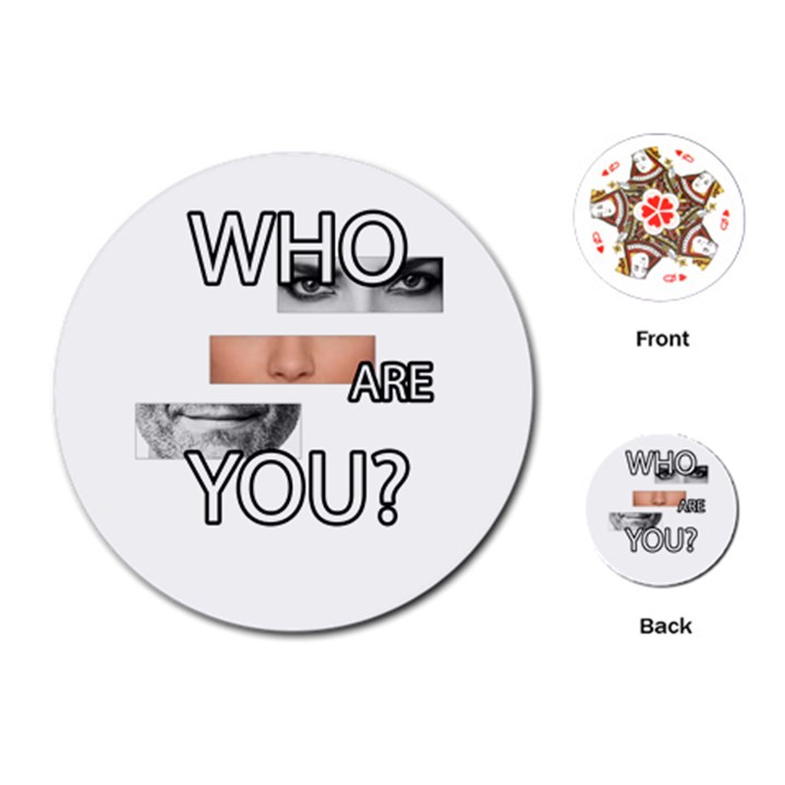 Who are you Playing Cards (Round) 