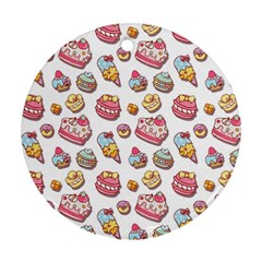 Sweet pattern Round Ornament (Two Sides)