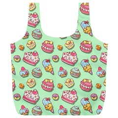 Sweet Pattern Full Print Recycle Bags (l)  by Valentinaart